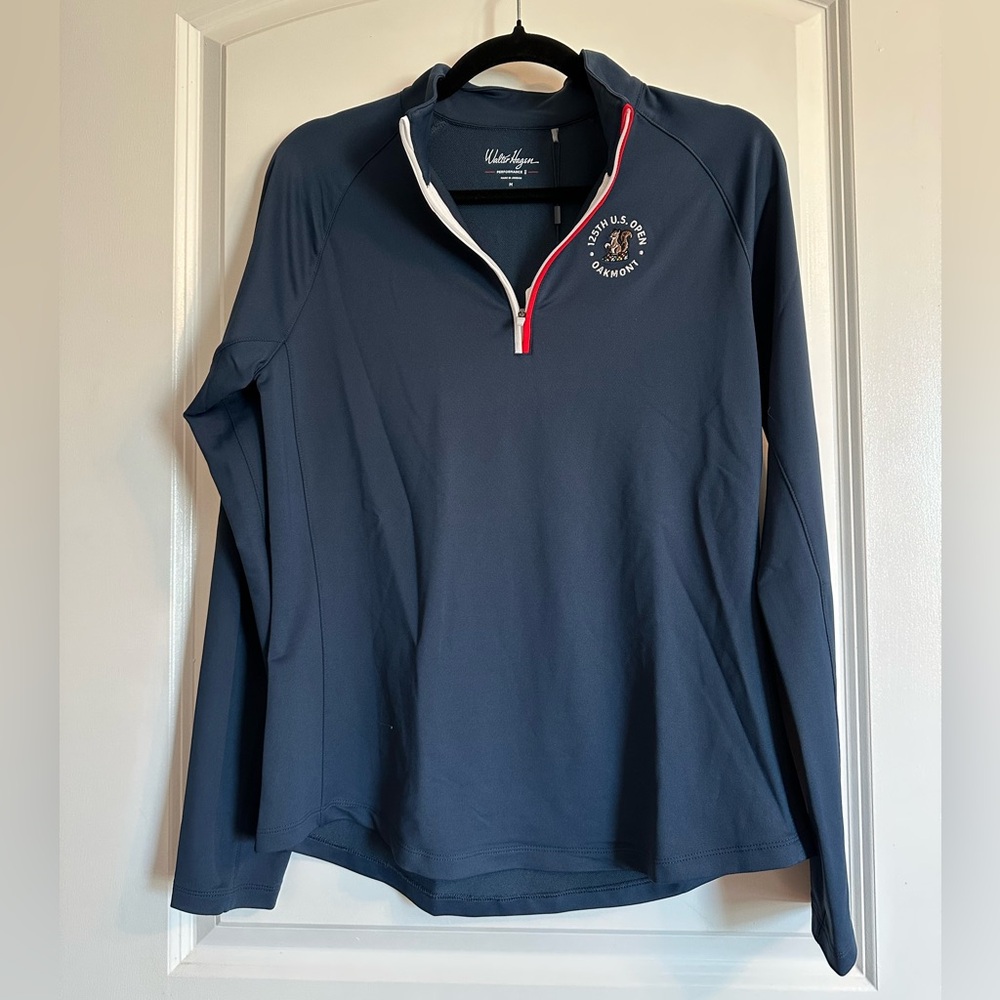 Walter Hagen Women’s Navy Long Sleeve Quarter-Zip Top